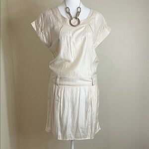Women’s Elegant Cream Mini Dress Size S NWT